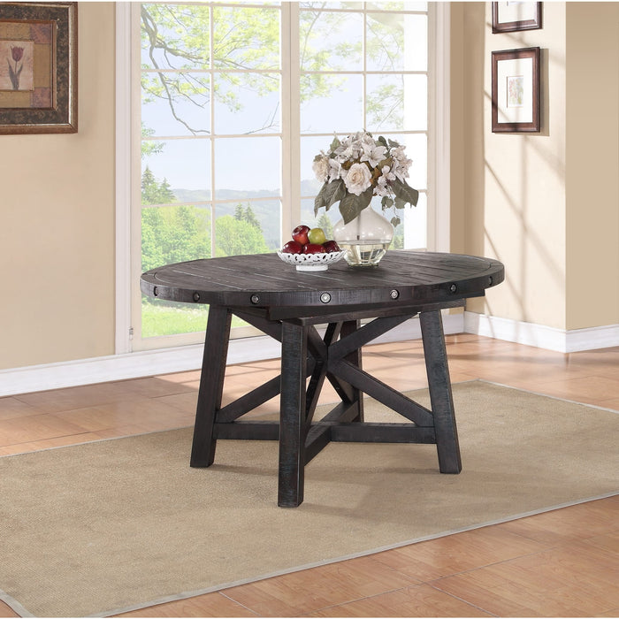 Modus Furniture Yosemite Solid Wood Round Extension Table 655450130861 7YC961R Image 15