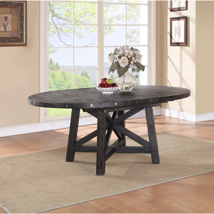 Modus Furniture Yosemite Solid Wood Round Extension Table 655450130861 7YC961R Image 16