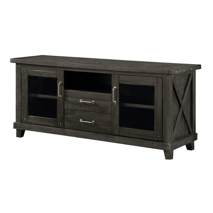 Modus Yosemite Solid Wood Two Drawer Media Console in Cafe Image 2