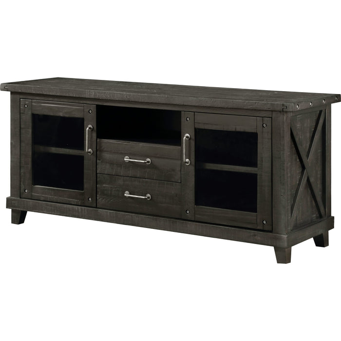 Modus Furniture Yosemite Solid Wood Two Drawer Media Console in Cafe 655450210198 7YC926D Image 2