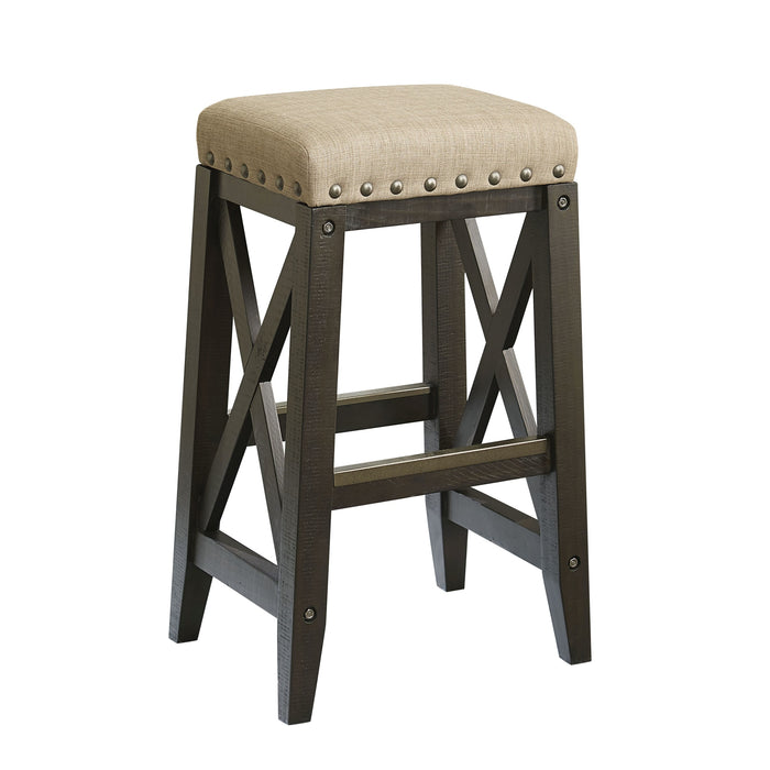 Modus Yosemite Solid Wood Upholstered Bar Stool in CafeImage 2