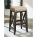 Modus Yosemite Solid Wood Upholstered Bar Stool in CafeMain Image