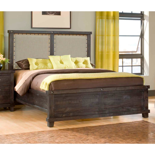 Modus Yosemite Upholstered Wood Panel Bed in CafeMain Image