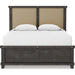 Modus Furniture Yosemite Upholstered Wood Panel Bed in Cafe  7YC9P  Image 2