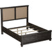 Modus Furniture Yosemite Upholstered Wood Panel Bed in Cafe  7YC9P  Image 4