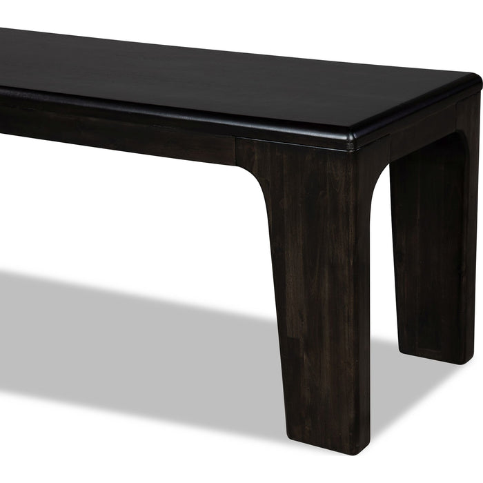 Modus Furniture Zamba Acacia Wood Dining Bench in Jaguar 655450491726 UKXT65 Image 4