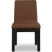 Modus Furniture Zamba Chenille Upholstered Acacia Wood Dining Chair in Pineapple and Jaguar 655450480577 UKXT64 Image 1