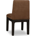 Modus Furniture Zamba Chenille Upholstered Acacia Wood Dining Chair in Pineapple and Jaguar 655450480577 UKXT64 Image 4