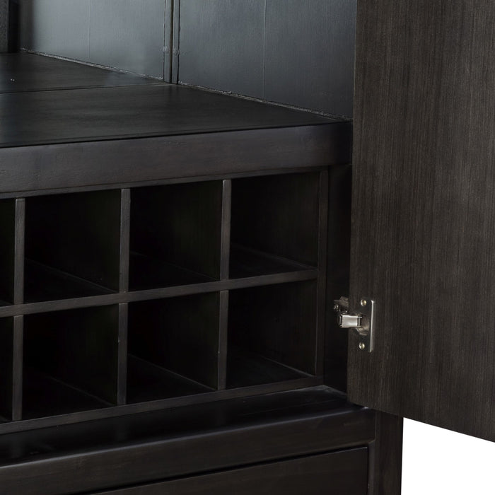 Modus Furniture Zamba Four Door One Drawer Acacia Bar Cabinet in Jaguar 655450480560 UKXT79 Image 10