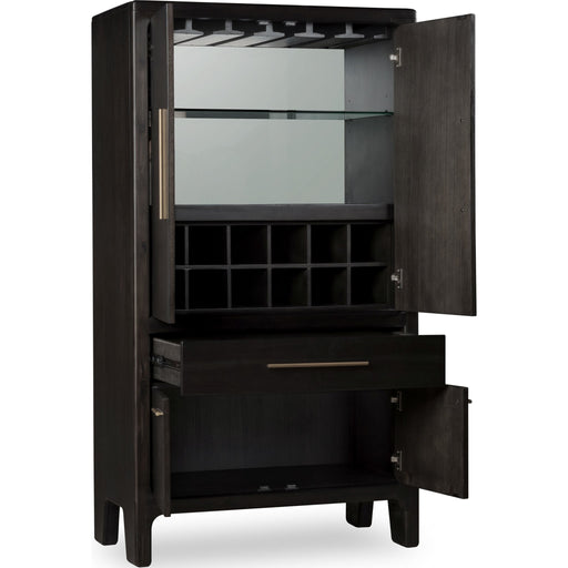 Modus Furniture Zamba Four Door One Drawer Acacia Bar Cabinet in Jaguar 655450480560 UKXT79 Image 4