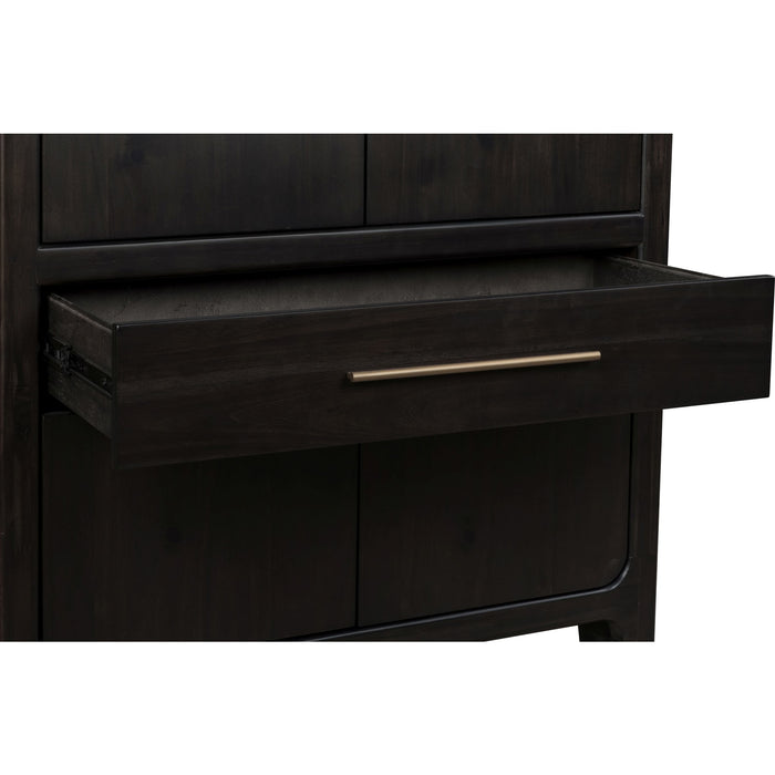 Modus Furniture Zamba Four Door One Drawer Acacia Bar Cabinet in Jaguar 655450480560 UKXT79 Image 5