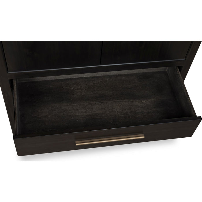 Modus Furniture Zamba Four Door One Drawer Acacia Bar Cabinet in Jaguar 655450480560 UKXT79 Image 6