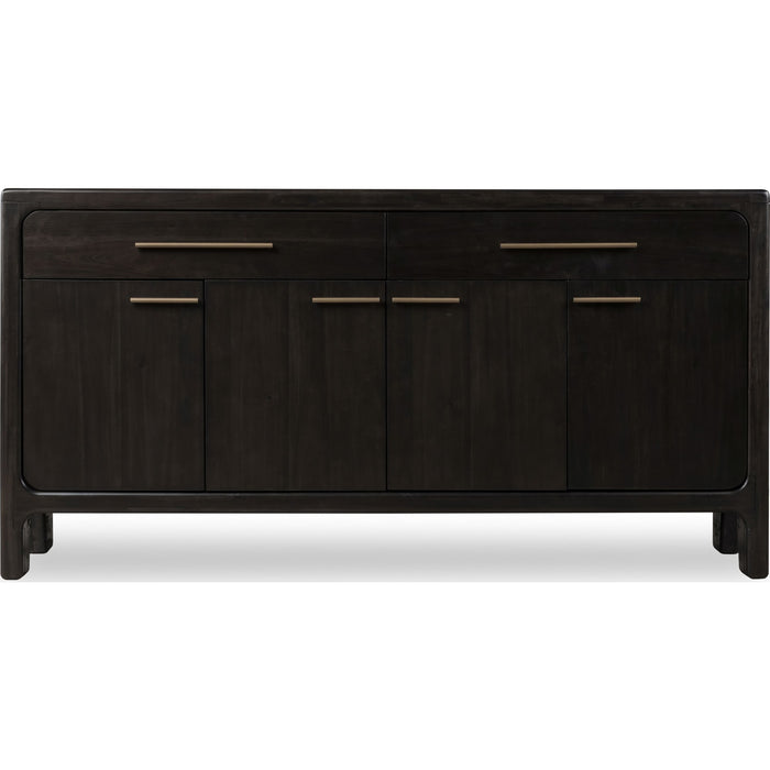 Modus Furniture Zamba Four Door Two Drawer Acacia Wood Sideboard in Jaguar 655450480546 UKXT78 Image 2