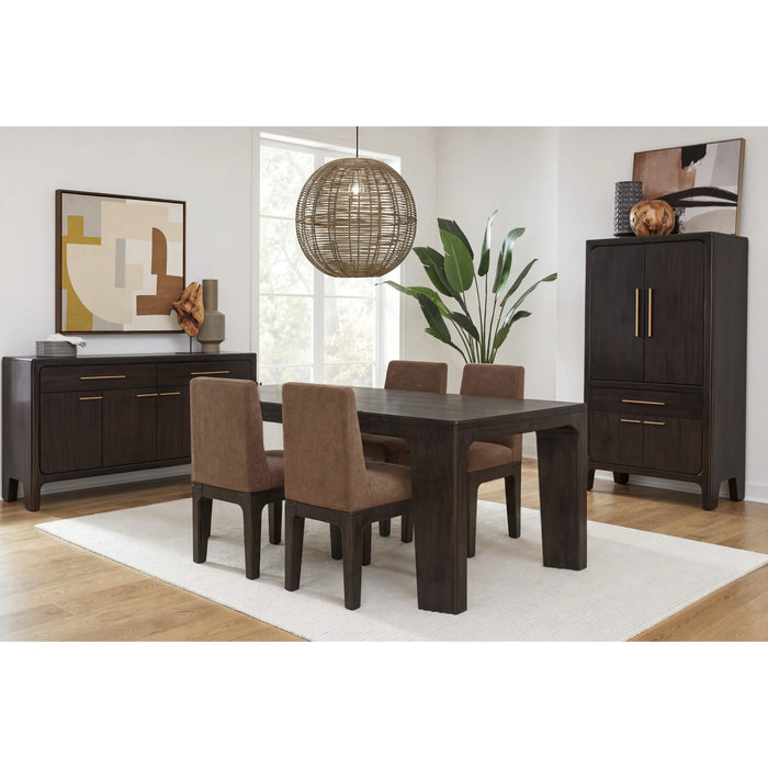 Modus Furniture Zamba Rectangular Acacia Wood Dining Table in Jaguar 655450480638 UKXT61 Image 14