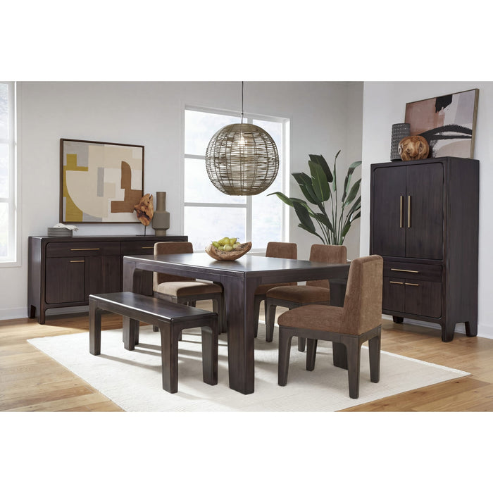 Modus Furniture Zamba Rectangular Acacia Wood Dining Table in Jaguar 655450480638 UKXT61 Image 16