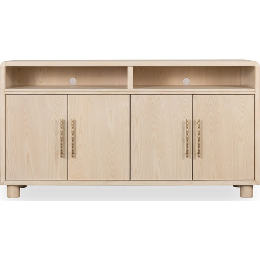 Modus Furniture Zinnia Four Door Two Shelf Sideboard in White Sand 655450464041 RSTP78 Image 1