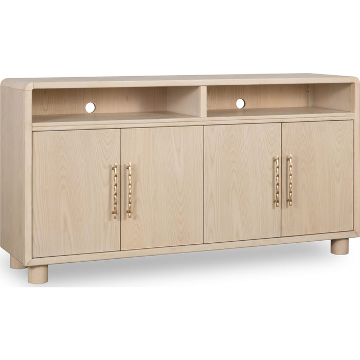 Modus Furniture Zinnia Four Door Two Shelf Sideboard in White Sand 655450464041 RSTP78 Image 2