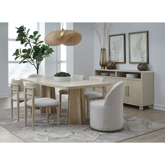 Modus Furniture Zinnia Four Door Two Shelf Sideboard in White Sand 655450464041 RSTP78 Image 6