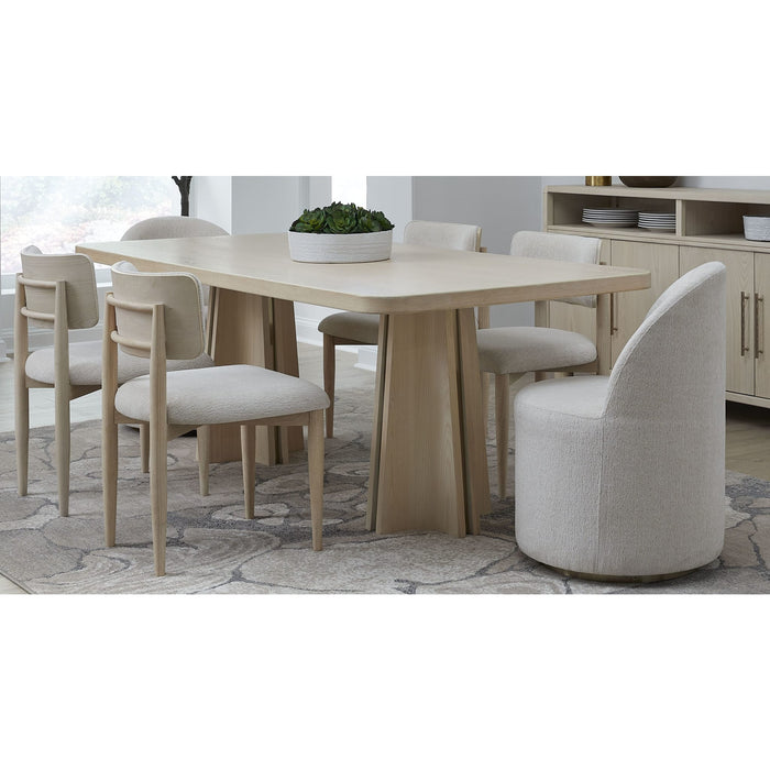 Modus Furniture Zinnia Fully Upholstered Swivel Chair in Dune Chenille 655450464027 RSTP64 Image 8