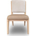 Modus Furniture Zinnia Upholstered Dining Chair in White Sand, Buttermilk Leather and Dune Chenille 655450464034 RSTP65 Image 2