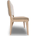 Modus Furniture Zinnia Upholstered Dining Chair in White Sand, Buttermilk Leather and Dune Chenille 655450464034 RSTP65 Image 3