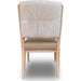 Modus Furniture Zinnia Upholstered Dining Chair in White Sand, Buttermilk Leather and Dune Chenille 655450464034 RSTP65 Image 4
