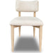 Modus Furniture Zinnia Wood Back Dining Chair in White Sand and Dune Chenille 655450464010 RSTP63 Image 2
