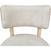 Modus Furniture Zinnia Wood Back Dining Chair in White Sand and Dune Chenille 655450464010 RSTP63 Image 7
